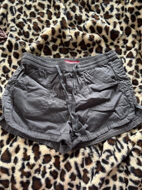 Casual Drawstring Women’s Shorts - Gray